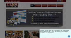 Desktop Screenshot of energizeyourmarketing.com